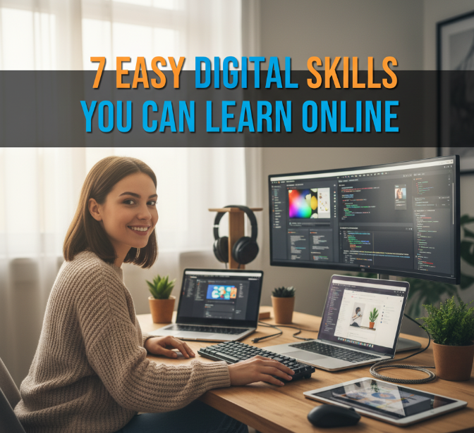 7 Easy Digital Skills You Can Learn Online