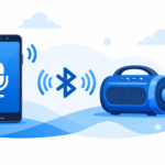 Android phone used as a microphone connected to a Bluetooth speaker wirelessly