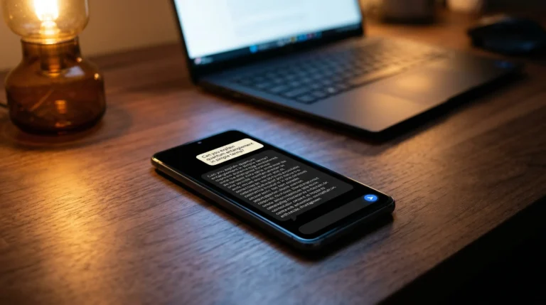 ChatGPT AI conversation interface open on Android phone screen